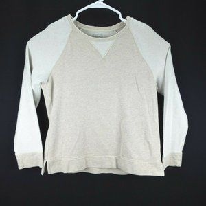 L.L. Bean Pullover Tan Long Sleeve Sweatshirt Sweater